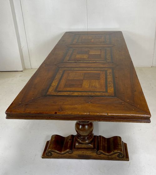 walnut refectory table - CATEGORY: ANTIQUE TABLES - DATED 1920