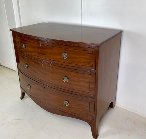 REGENCY MAHOGANY CHEST OF DRAWERS - ADDITIONAL PHOTO 2