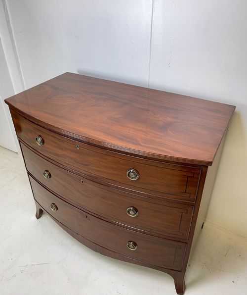 REGENCY MAHOGANY CHEST OF DRAWERS - ADDITIONAL PHOTO 5