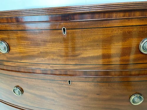REGENCY MAHOGANY CHEST OF DRAWERS - ADDITIONAL PHOTO 9