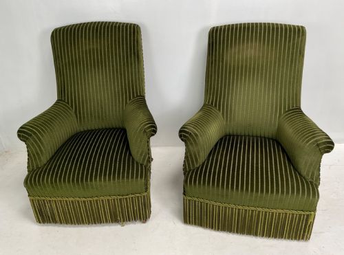 pair of french napoleon the third armchairs - CATEGORY: ANTIQUE CHAIRS - DATED 19TH CENTURY