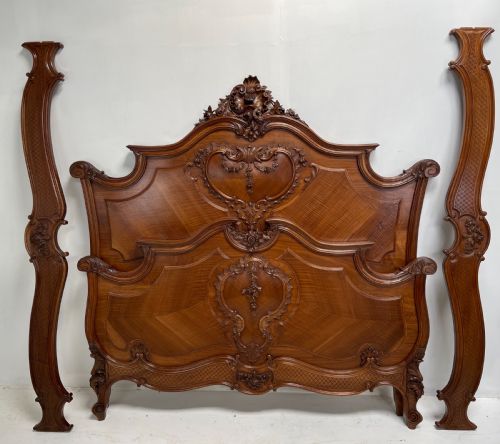 french louis xv rococo bed - CATEGORY: ANTIQUE BEDS - DATED 19TH CENTURY