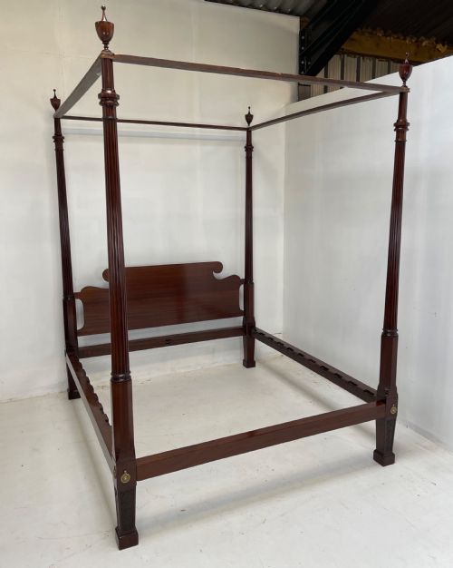 fine regency four poster bed - CATEGORY: ANTIQUE BEDS - DATED REGENCY