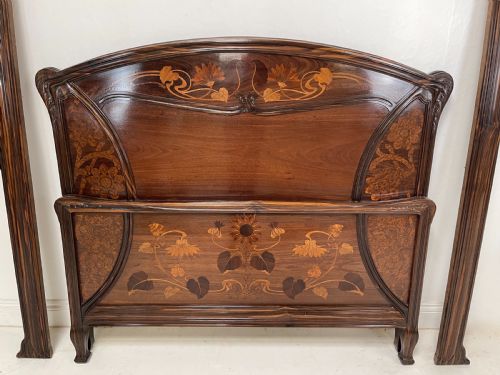 art nouveau bed - CATEGORY: ANTIQUE BEDS - DATED 1910