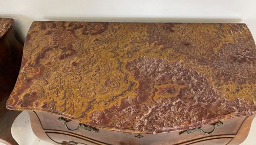 PAIR OF WALNUT ITALIAN COMMODES - ADDITIONAL PHOTO 9