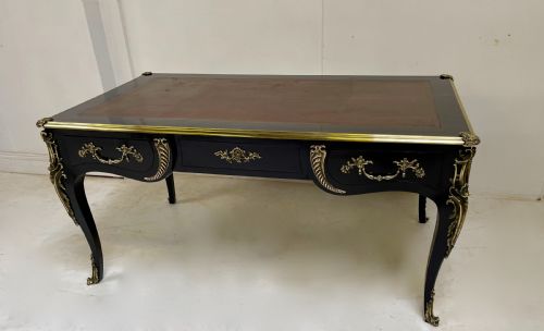 LOUIS XV EBONISED BUREAUX PLAT - ADDITIONAL PHOTO 4