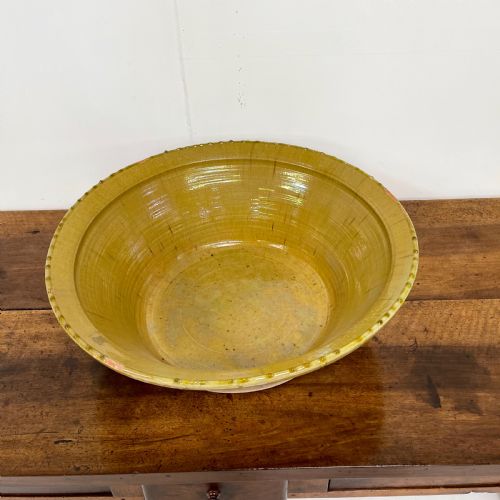 LARGE SPANISH GLAZED BOWL - ADDITIONAL PHOTO 1