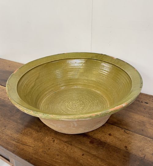 LARGE SPANISH GLAZED BOWL - ADDITIONAL PHOTO 1