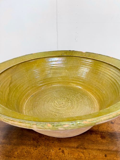 LARGE SPANISH GLAZED BOWL - ADDITIONAL PHOTO 2