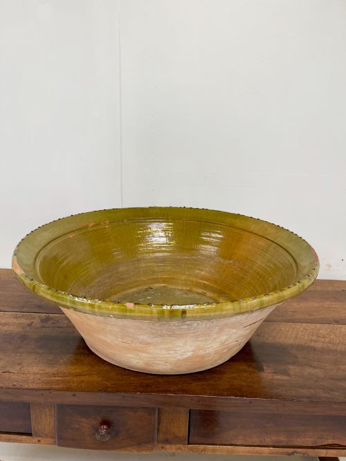VERY LARGE SPANISH GLAZED BOWL - ADDITIONAL PHOTO 4