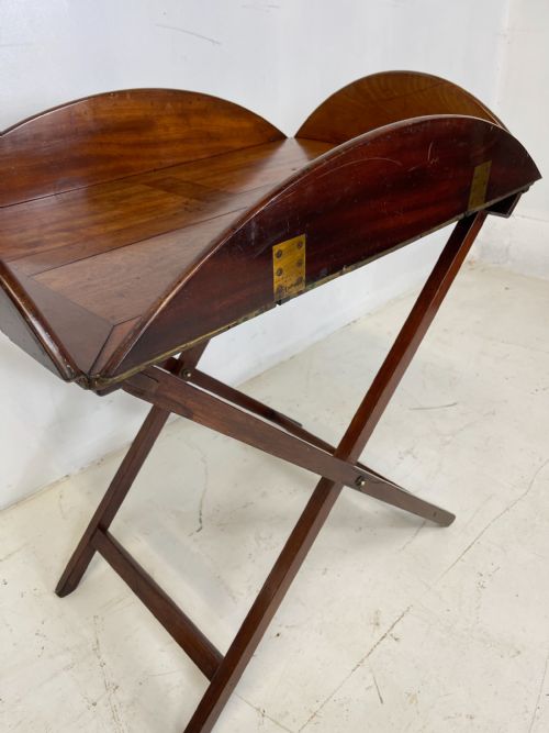 MAHOGANY BUTLERS TAY AND STAND - ADDITIONAL PHOTO 2