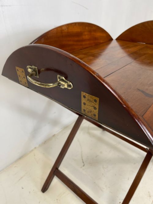 MAHOGANY BUTLERS TAY AND STAND - ADDITIONAL PHOTO 5