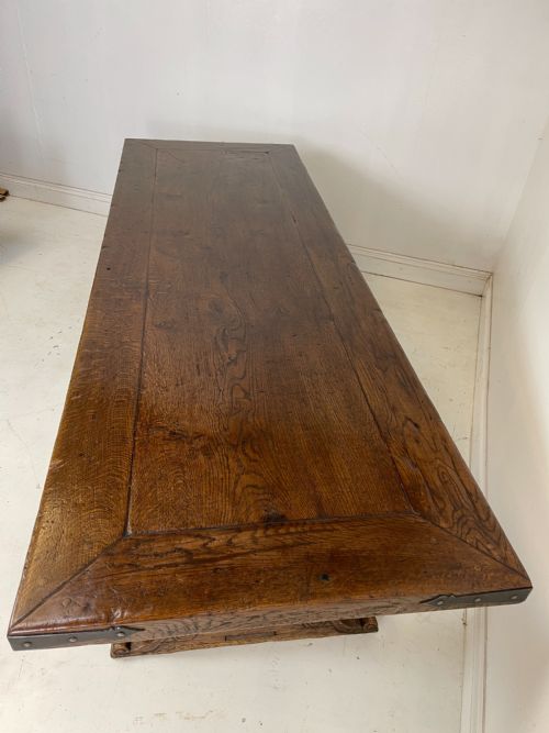 OAK REFECTORY TABLE 250 CM LONG - ADDITIONAL PHOTO 1