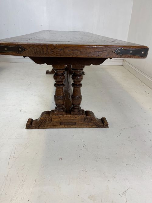OAK REFECTORY TABLE 250 CM LONG - ADDITIONAL PHOTO 5
