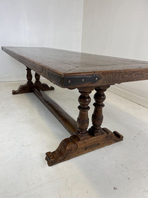 OAK REFECTORY TABLE 250 CM LONG - ADDITIONAL PHOTO 6