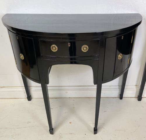 PAIR OF EBONIZED SIDEBOARDS - ADDITIONAL PHOTO 1