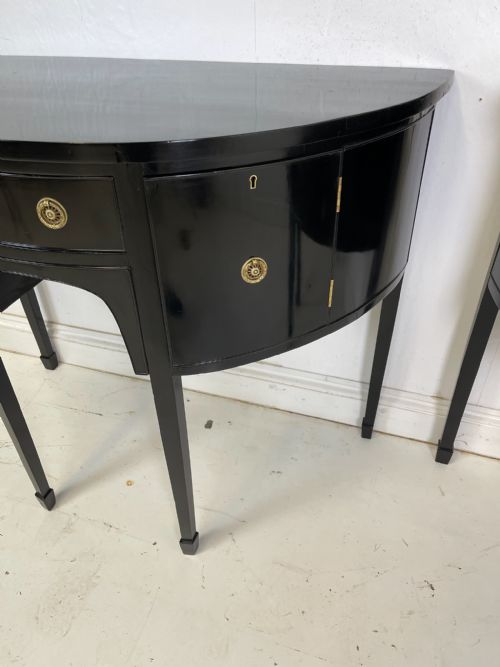 PAIR OF EBONIZED SIDEBOARDS - ADDITIONAL PHOTO 4