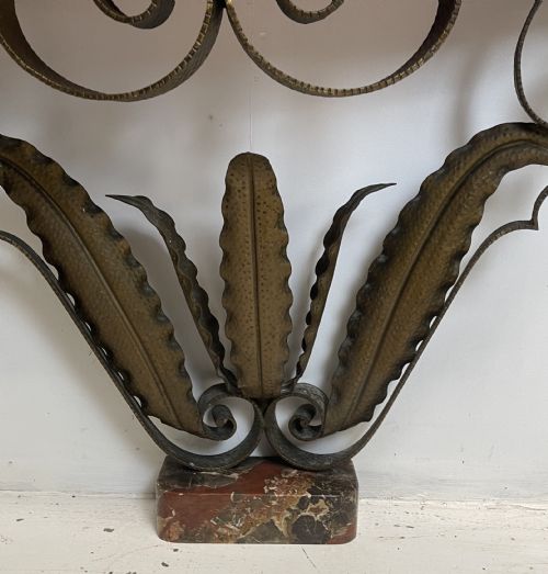 ART DECO WROUGHT IRON CONSOLE TABLE - ADDITIONAL PHOTO 2