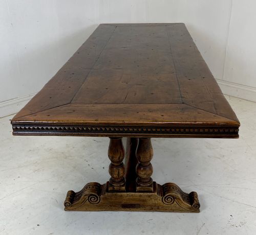 walnut refectory dining table - CATEGORY: ANTIQUE TABLES - DATED 1920