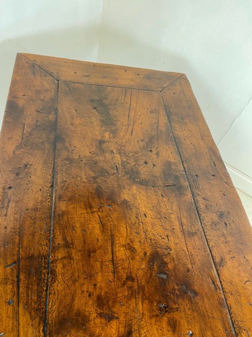 WALNUT REFECTORY DINING TABLE - ADDITIONAL PHOTO 3