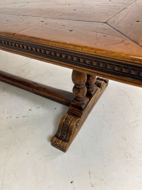 WALNUT REFECTORY DINING TABLE - ADDITIONAL PHOTO 6