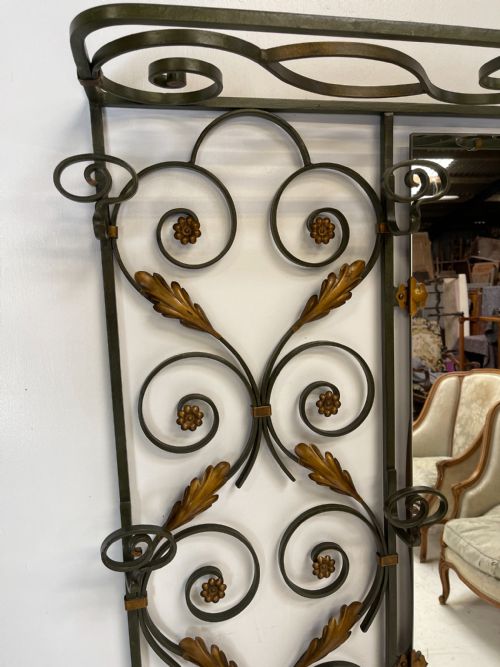 FRENCH ART DECO WROUGHT IRON HALL STAND - ADDITIONAL PHOTO 7