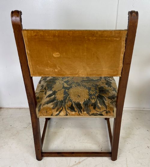 PAIR OF FRENCH WALNUT ARMCHAIRS WITH RAMS HEADS - ADDITIONAL PHOTO 11