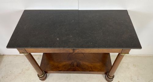 FRENCH WALNUT EMPIRE CONSOLE TABLE - ADDITIONAL PHOTO 8