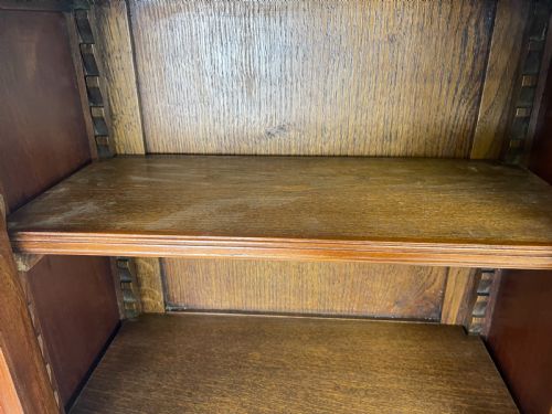 PAIR OF PLUM PUDDING MAHOGANY BOOKCASES - ADDITIONAL PHOTO 8