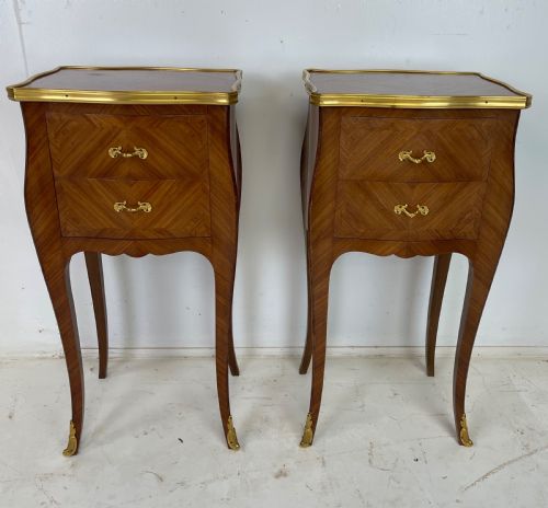 pair of french nightstands - CATEGORY: ANTIQUE CUPBOARDS - DATED 1920