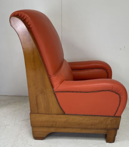 PAIR OF LARGE ART DECO ARMCHAIRS - ADDITIONAL PHOTO 1