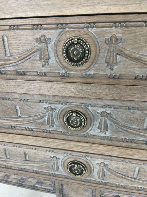 OAK CHEST OF DRAWERS - ADDITIONAL PHOTO 5