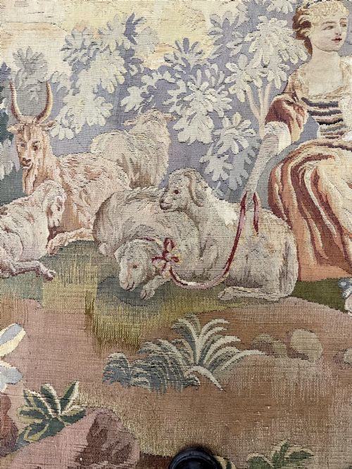 PAIR OF LATE 18TH CENTURY AUBUSSON TAPESTRY - ADDITIONAL PHOTO 10