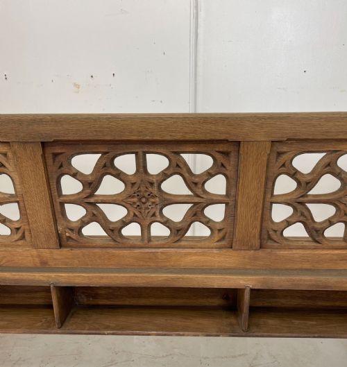 PAIR OF VICTORIAN GOTHIC BENCHES - ADDITIONAL PHOTO 12