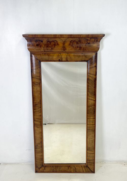 napoleon iii walnut mirror - CATEGORY: ANTIQUE MIRRORS - DATED 19TH CENTURY