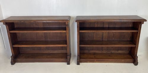 pair of 19 th century pine bookcases - CATEGORY: ANTIQUE BOOKCASES - DATED 19TH CENTURY