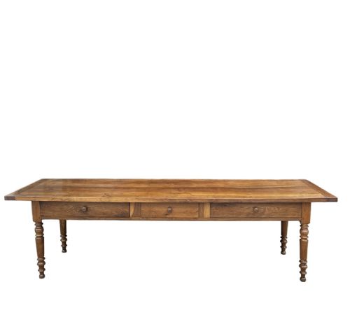 english oak kitchen serving table - CATEGORY: ANTIQUE TABLES - DATED 19TH CENTURY