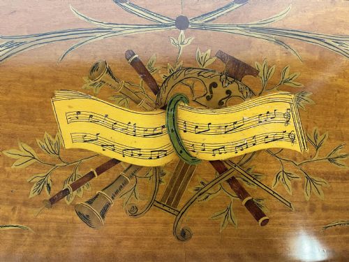 EDWARDIAN SATINWOOD CARLTON DESK - ADDITIONAL PHOTO 14