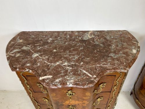 PAIR OF MARQUETRY COMMODES - ADDITIONAL PHOTO 8