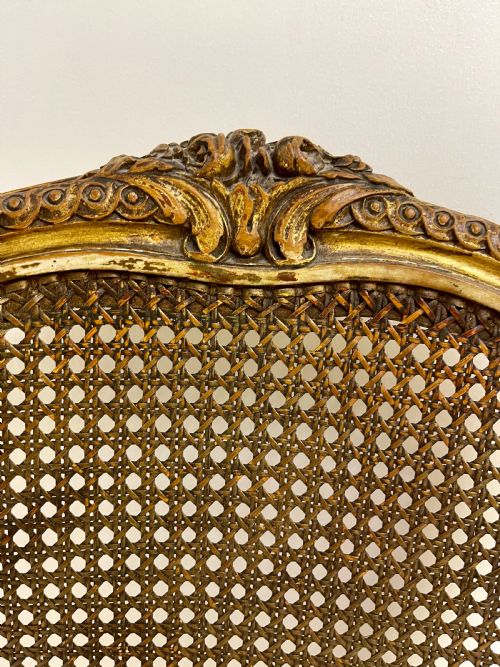 PAIR OF FRENCH GILT SIDE CHAIRS - ADDITIONAL PHOTO 5