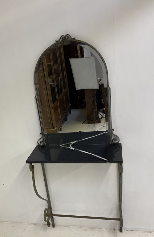 LATE 19TH CENTURY CONSOLE TABLE WITH MIRROR - ADDITIONAL PHOTO 5