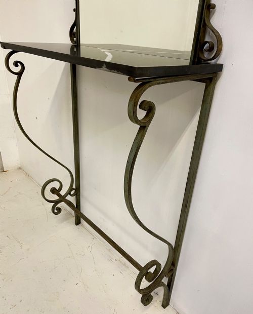 LATE 19TH CENTURY CONSOLE TABLE WITH MIRROR - ADDITIONAL PHOTO 7