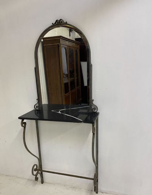 LATE 19TH CENTURY CONSOLE TABLE WITH MIRROR - ADDITIONAL PHOTO 8