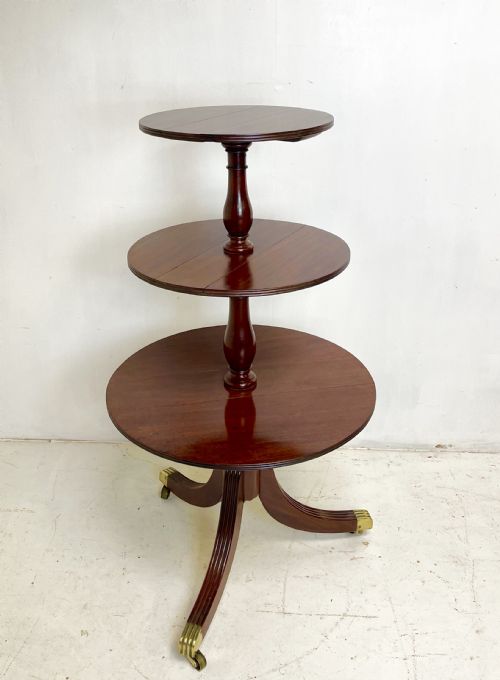GEORGIAN MAHOGANY DUMB WAITER - ADDITIONAL PHOTO 4