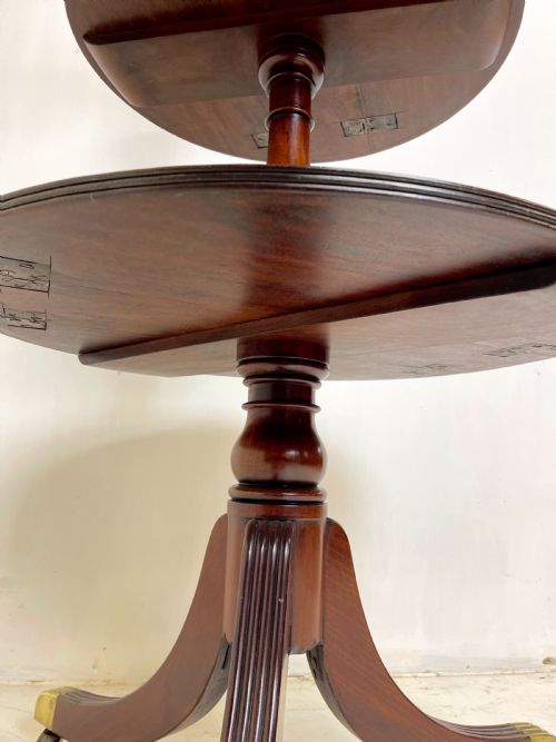 GEORGIAN MAHOGANY DUMB WAITER - ADDITIONAL PHOTO 5