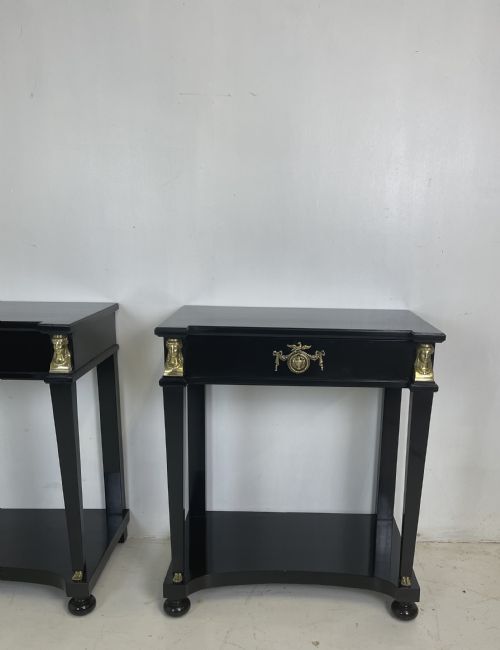 PAIR OF EMPIRE STYLE TABLES - ADDITIONAL PHOTO 1