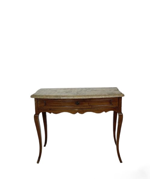 ANTIQUE MARBLE TOP SIDE TABLE