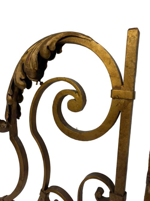 PAIR OF FRENCH WROUGHT IRON GATES - ADDITIONAL PHOTO 5