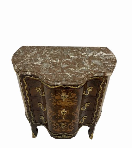 LATE 19TH CENTURY FRENCH MARBLE TOP COMMODE - ADDITIONAL PHOTO 2