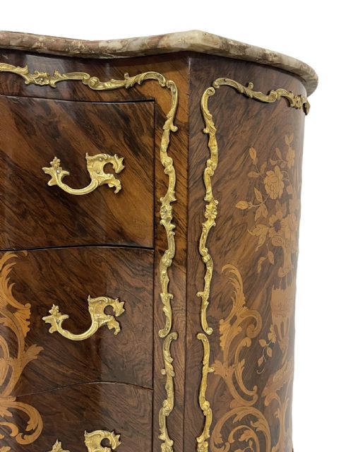 LATE 19TH CENTURY FRENCH MARBLE TOP COMMODE - ADDITIONAL PHOTO 4